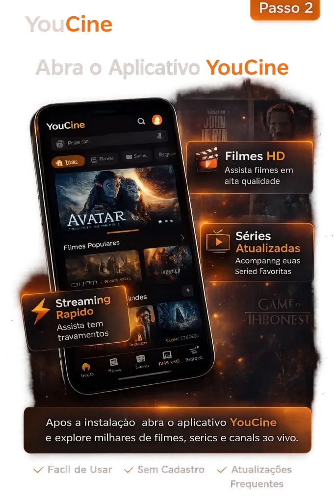 YouCine APK Baixar Filmes e TV Grátis para Android 14 instal guied